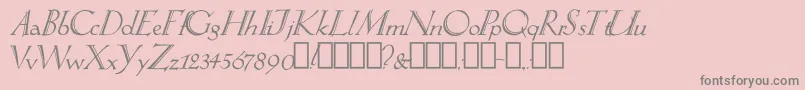 SpringtimeAlternate Font – Gray Fonts on Pink Background