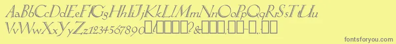 SpringtimeAlternate Font – Gray Fonts on Yellow Background