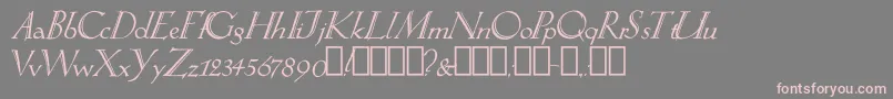 SpringtimeAlternate Font – Pink Fonts on Gray Background