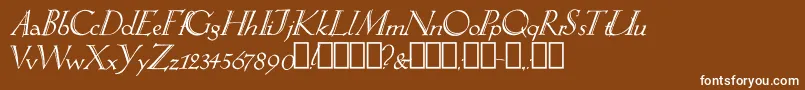 SpringtimeAlternate Font – White Fonts on Brown Background