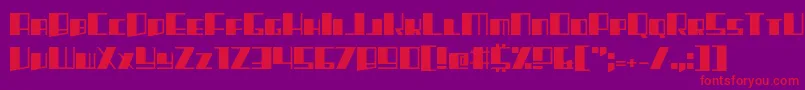 Rhapsodies Font – Red Fonts on Purple Background