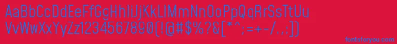 MohaveLight Font – Blue Fonts on Red Background