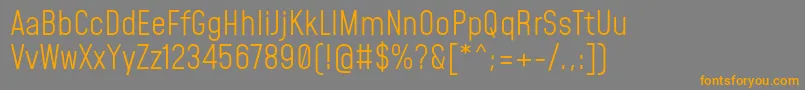 MohaveLight Font – Orange Fonts on Gray Background