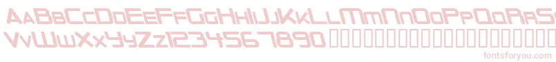 OuterLimitsSolidItalic Font – Pink Fonts on White Background