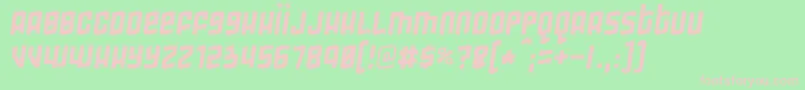 Gimmicky Font – Pink Fonts on Green Background