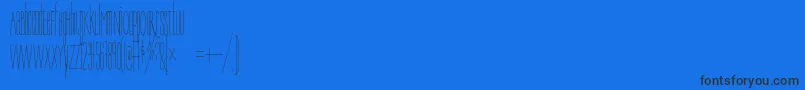 Czcionka Bree – czarne czcionki na niebieskim tle