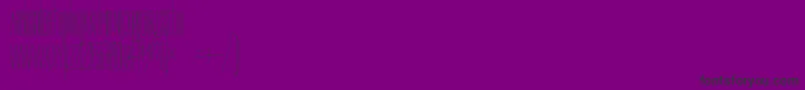 Fonte Bree – fontes pretas em um fundo violeta