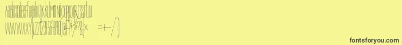 Weitere Informationen zur Bree-Schriftart Bree-Schriftart – Schwarze Schriften auf gelbem Hintergrund