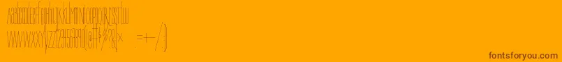 Bree-fontti – ruskeat fontit oranssilla taustalla