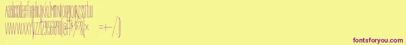 fuente Bree – Fuentes Moradas Sobre Fondo Amarillo