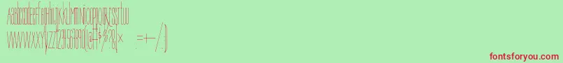 Bree Font – Red Fonts on Green Background