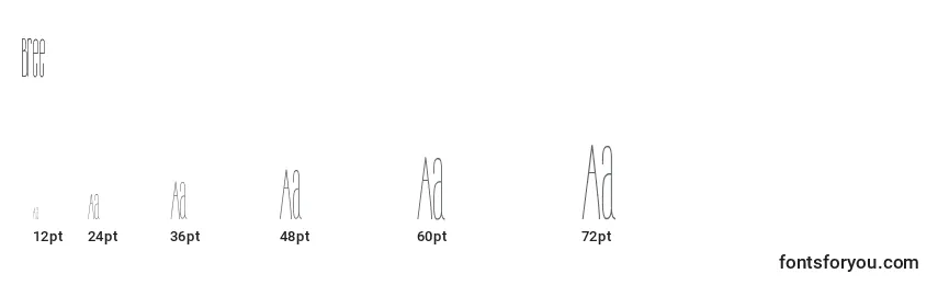 Rozmiary czcionki Bree