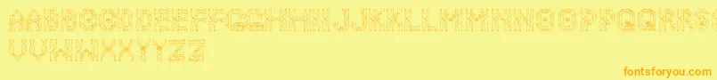 Шрифт Neodrive – оранжевые шрифты на жёлтом фоне
