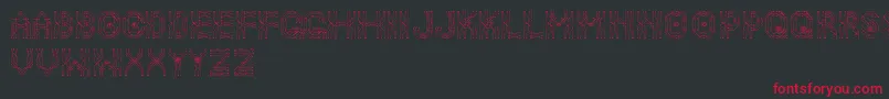 Шрифт Neodrive – красные шрифты на чёрном фоне