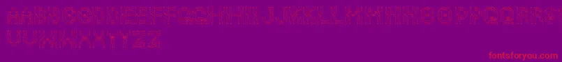 Neodrive Font – Red Fonts on Purple Background