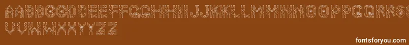 Шрифт Neodrive – белые шрифты на коричневом фоне