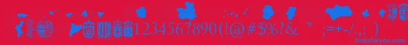 Lisätietoja AutonomicSpain-fontista AutonomicSpain-fontti – siniset fontit punaisella taustalla
