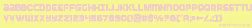 Ozdacond Font – Pink Fonts on Yellow Background