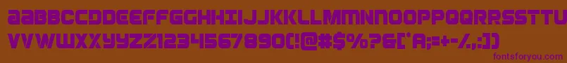 Ozdacond Font – Purple Fonts on Brown Background