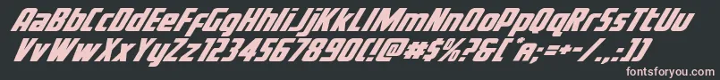 Voyagefantexpand Font – Pink Fonts on Black Background