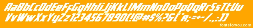 Voyagefantexpand Font – White Fonts on Orange Background