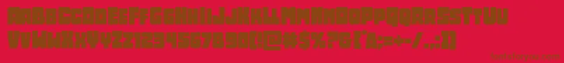 Opusmundi Font – Brown Fonts on Red Background