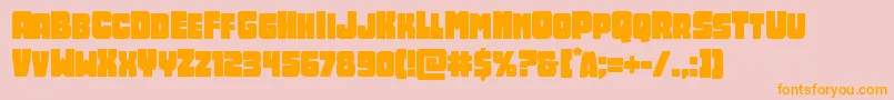 Opusmundi Font – Orange Fonts on Pink Background