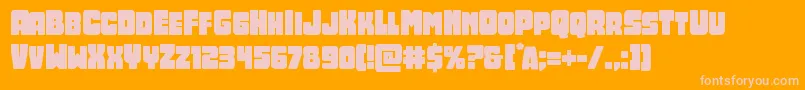 Opusmundi Font – Pink Fonts on Orange Background