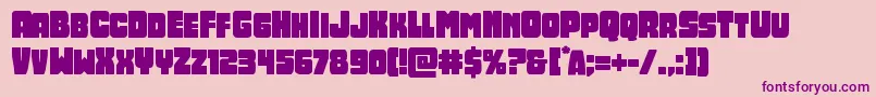 Opusmundi Font – Purple Fonts on Pink Background