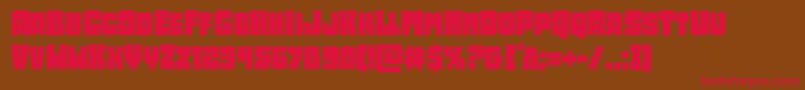 Opusmundi-fontti – punaiset fontit ruskealla taustalla