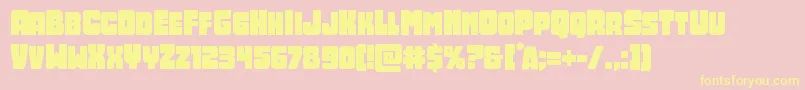 Opusmundi Font – Yellow Fonts on Pink Background