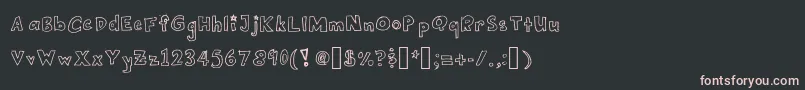 BubblesMakeMeHappy Font – Pink Fonts on Black Background