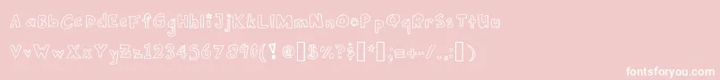 BubblesMakeMeHappy Font – White Fonts on Pink Background