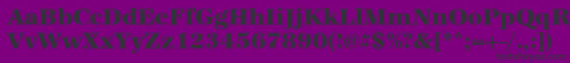 Urwantiquatextbol Font – Black Fonts on Purple Background