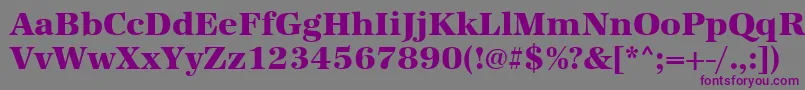 Urwantiquatextbol Font – Purple Fonts on Gray Background
