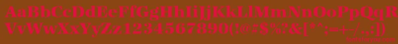 Urwantiquatextbol Font – Red Fonts on Brown Background