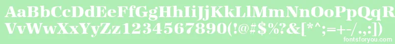 Urwantiquatextbol Font – White Fonts on Green Background