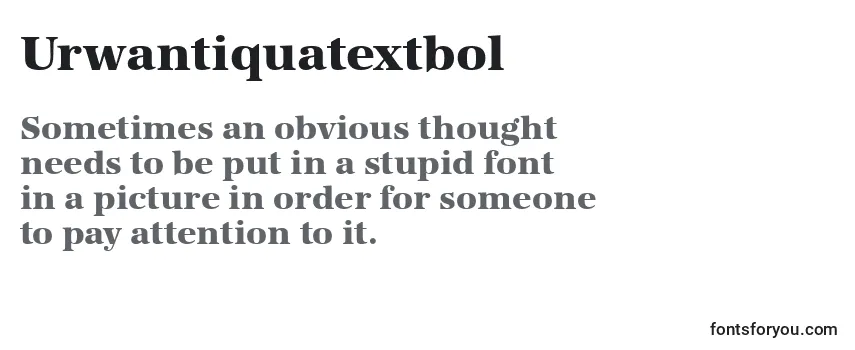 Review of the Urwantiquatextbol Font