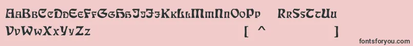 DsJugendscDemo Font – Black Fonts on Pink Background