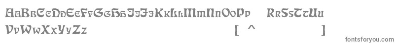 フォントDsJugendscDemo – 白い背景に灰色の文字
