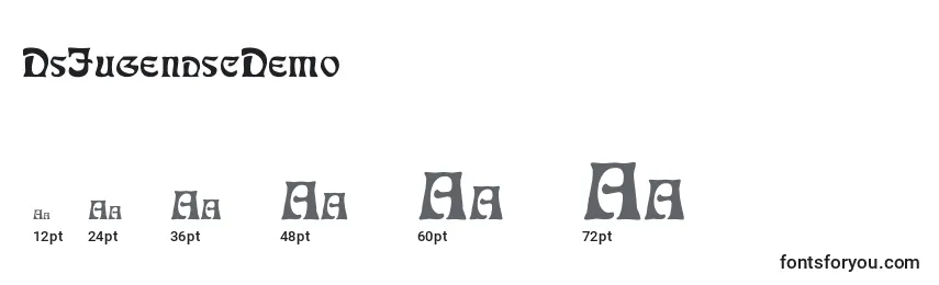Размеры шрифта DsJugendscDemo