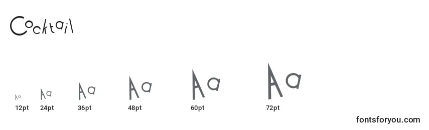 Cocktail Font Sizes