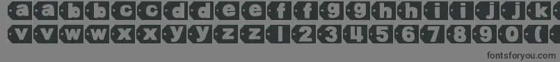 DjbTaggedAgain2 Font – Black Fonts on Gray Background