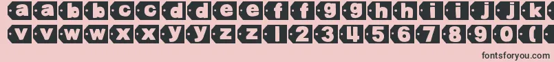 DjbTaggedAgain2 Font – Black Fonts on Pink Background