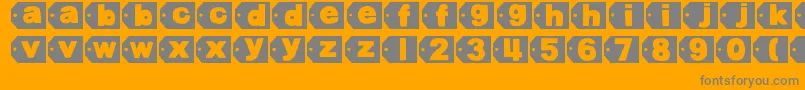 DjbTaggedAgain2 Font – Gray Fonts on Orange Background