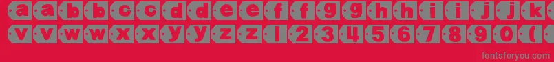fuente DjbTaggedAgain2 – Fuentes Grises Sobre Fondo Rojo