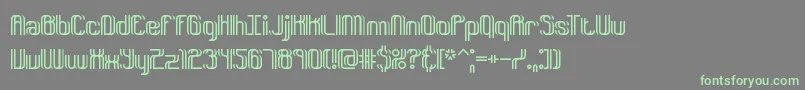 DyphusionBrk Font – Green Fonts on Gray Background