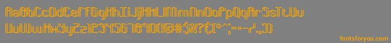 DyphusionBrk Font – Orange Fonts on Gray Background