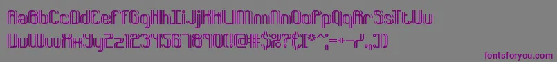 DyphusionBrk Font – Purple Fonts on Gray Background