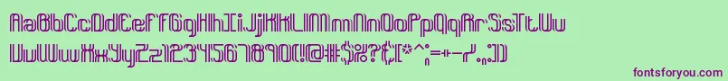 DyphusionBrk Font – Purple Fonts on Green Background